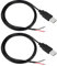 RIIEYOCA 2Pcs USB 2.0 Maschio Plug 2pin filo nudo, cavo dati di alimentazione USB cavo Pigtail fai da te per apparecchiature USB installato o fai da te sostituire la riparazione (1M)