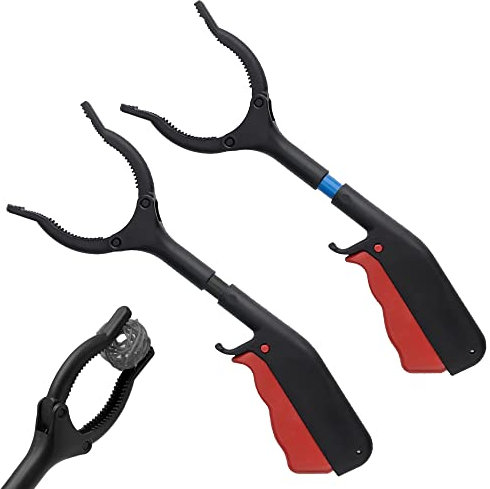 Neikafan 2 Pezzi 30cm Pinza Raccolta Rifiuti Portatile Pinza Raccogli Rifiuti Pinze Raccogli Rifiuti Pratico Raccoglitore di Rifiuti Multiuso per Anziani, Bambini