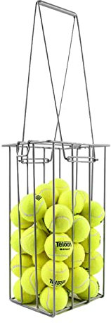 Ball-Pick-Korb Ball-Pickup-Korb for Erwachsene Tennisball-Sammlung Pick-Up-Korb 50 Tennisbälle Kapazität Tennisball-Pick-Up-Trichter