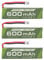 3PCS 1S 3.8V 80C 600mAh Lithiumbatterie mit JST-PH 2.0 Stecker Stecker passend für Cineahoop Tinyhawk Mini FPV Renndrohne RC Fernbedienung Flugzeug