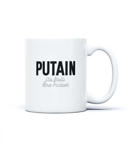 DLP - Mug céramique - Putain j'ai failli être motivé