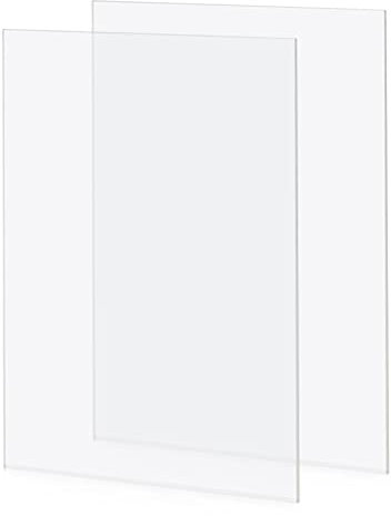 MVQPER 2 placas acrílicas transparentes de 42 x 29 cm de plexiglás de 2 mm de grosor, lámina acrílica transparente A3, placa de plástico transparente de plexiglás para decoración Househld, marcos de