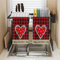 FANSU Geschirrtücher Küchentücher 2er Valentinstag Geschirrtuch Saugfähig Weiche Mikrofasertücher Klassisch Plaid Handtücher für Valentinstag Badezimmer Küche Bar Dekoration (75x45cm,Stil H)