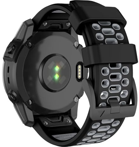 ISABAKE 26mm Quick-Fit Armband für Garmin Fenix 6X Pro/Fenix 6X /Fenix 5X /Fenix 5X Plus, Uhrenarmband für Fenix 7X /Fenix 3 /Fenix 3 HR/Garmin Epix Pro 51mm, Weiches Silikon-Ersatzband