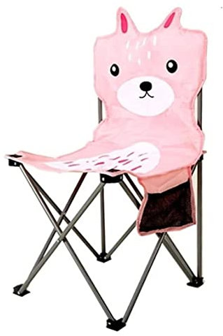 Outdoorstuhl Campingstuhl Klappstuhl Cartoon-Klappstuhl Mit Seitlicher Aufbewahrungstasche Leichter Tragbarer Rückenlehnenstuhl Bequemer Gepolsterter Liegestuhl Angelstuhl Faltstuhl Camping-Stühle