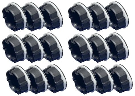ProfiPack 18x schwarze Steckdosen Abdichtungen gegen Zug aus der Steckdose macht luftdicht winddicht dank 3D-Silikondichtung DICHTEL DI-8026.S18 Steckdosendeckel Staubschutz