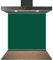 C2G Coloured Toughened Glass Splashback for Kitchen, Tempered Heat-Resistant Glass Splashbacks with Polished Edges for Cooker and Hob Backsplash (Emerald Green, 60 x 80cm)