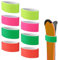 8pz Cinghie per Sci, Cinghie Regolabili per Sci Nastri per Fascette da Sci Fascette di Stoccaggio per Tavole da Sci Bastoncini Accessori per Sport Invernali (Verde, Giallo, Arancione, Rosso Rosa)