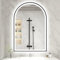 S'bagno Badspiegel mit Beleuchtung 60x90 cm, LED Badezimmerspiegel mit Aluminiumrahmen, Nebelfrei, 3000K/4000K/6500K, Dimmbar, IP44 LED Badspiegel mit Memory-Funktion, Horizontal/Vertikal, Schwarz