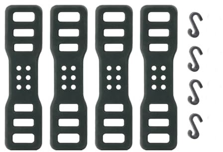 ZAAWUUT Fahrrad-Silikonband, elastische Bandage, Halterung für Rücklicht, Rekorder (92 mm), 4 Stück