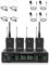 SOWOITIG Kabelloses Lavalier-Mikrofonsystem mit Headset- & Ansteckmikrofon, 4-Kanal UHF Funkmikrofon-Set mit Empfängern, 90 m Reichweite für Gesang, Kirche, Karaoke, Predigt, Hochzeit & Veranstaltung