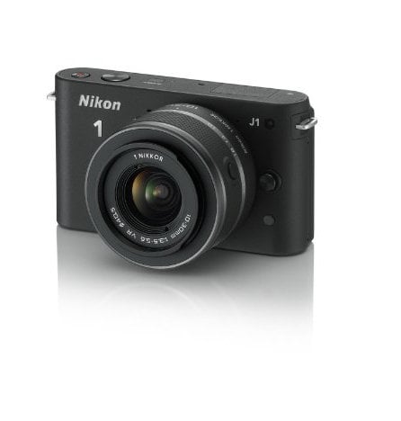 Nikon 1 J1 Compact System Camera with 10-30mm Lens Kit - Black (10.1MP) 3 inch LCD (Renewed)