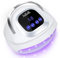 LKE Lampe UV Ongles Gel, 268W Lampe UV Ongles avec 4 Minuteries,60 LED, Automatique, Écran Tactile, Poignée Portable Séchoirs à Ongles pour Tous les Vernis Gel UV, Cadeau Parfait (D1005)