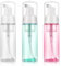 3 Pcs Travel Foam Pump Bottle Set, 60 ml/2 oz Mousse Foams Dispenser Pump for Travel Size Hand Soap, Shampoo and Lotion, Leak-Proof, Refillable, and Portable Foam Pumps Bottle