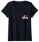 Femme J'ADORE HEART LEVI T-Shirt avec Col en V