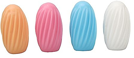 DIRBAK Leak Proof Silicone Elastic Travel Bottle Covers Reusable Sleeves for Makeup Toiletries Shampoo Conditioner 4pcs Set Pink Orange Blue White