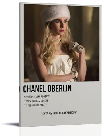 HURYEORHYH Scream Queens TV Series 3 Posters Printing Wall Art Vintage Poster Decorative Painting Aesthetic Canvas Decor for Living Room Bed Room 08x12inch(20x30cm) Frame-style