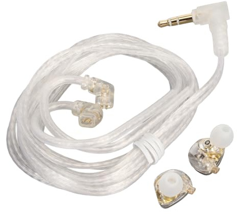 Yctze EDA Dual Magnetic Mic Driver HiFi -Ohrhörer mit Abnehmbarem Kabel - Komfortable und Erior -Klangqualität für Musik Ing