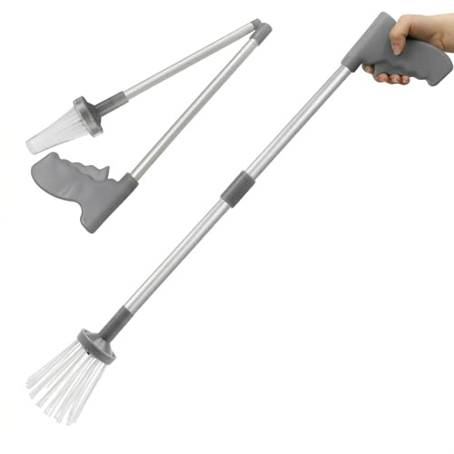 Attrape Araignée,Attrape-insectes Pliable,Pince Attrape-araignée À Long Main pour Maison et Jardin (Gris)