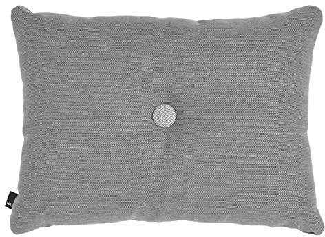 HAY Kissen inklusive Füllung Dot Steelcut Trio aus Baumwolle und Nylon in der Farbe Dunkelgrau, Maße: 60cm x 45cm, 511092, 1 Stück (1er Pack)
