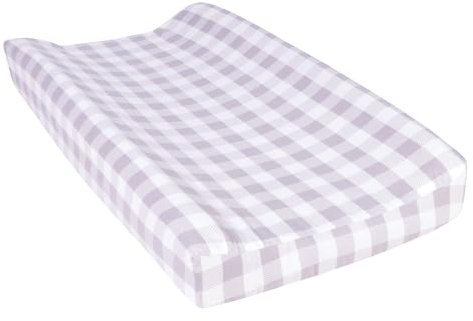 Trend Lab grau und Creme Buffalo Check Deluxe Flanell Wickelauflage Bezug