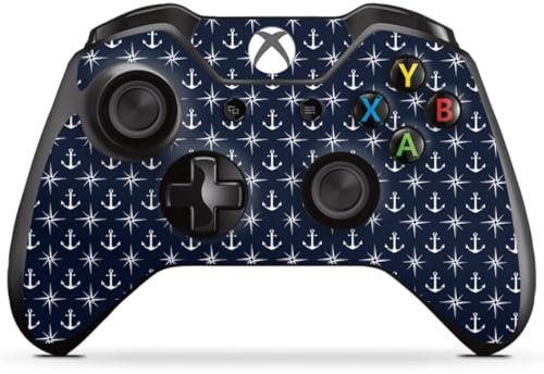 DeinDesign Skin kompatibel mit Microsoft Xbox One Controller Folie Sticker Anker Seefahrer Sterne