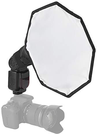 VBESTLIFE Diffusore Flash, Softbox Flash 30cm Hot Shoe Esterno Diffusore per Fotocamera 30cm Diffusore Softbox Portatile Universale per Flash Speedlite Speedlight