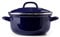 BK Indigo Cocotte Ronde Allemande Emaillée Héritage Néerlandaise avec Couvercle avec Revêtement Antiadhésif en Céramique Sans PFAS,20 cm/2.5 Litre,Induction,Va au lave-vaisselle et au four,Bleu Cobalt