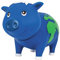 LILALU Spardose BIGGYS Globus, Sparschwein Kopf drehbar Sparbox Sparbüchse Münzeinwurf Piggy Bank Tresor Kinder