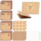 128 st¨¹cke Mini Kraftpapier Umschl?ge, Vintage Niedlichen Geschenkkarten Papier mit Aufklebern, Hochzeit Geburtstagsparty Einladung Postkarten, Gru? Notizen (40 umschlag + 40 karte + 48 aufkleber)