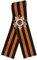 Ganwear St. George Ribbon 9. Mai WW2 Russischer Tag des Sieges - Goldfarbener Orden des Großen Vaterländischen Krieges Miniatur-Anstecknadel