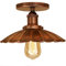 HTRUIYATY Deckenlampe Vintage Lampe Industrial Design E27 Regenschirm Deckenleuchte Lampenschirm aus Metall