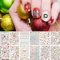 Kalolary 12 Sheets Christmas Nail Art Stickers - 3D Self-Adhesive Decals and Tips Stencil for Women Girls Nail Design