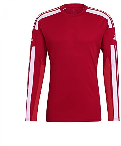 adidas Men's Squadra 21 Long Sleeve Jersey, Team Power Red/White, XL
