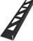 Dalsys Fliesenschiene Winkelprofil Aluminium (eloxiert) Schwarz 2,5m x 12,5mm, Fliesenprofil
