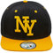 JOHNNY CHICOS NY New York süße Unisex Schwester Bruder Kindercap Smile Tiger Adler Prince Kinder Cap Snapback und Mütze ca. 49-58cm Kopfumfang (One Size, NY Kids Black Yellow)