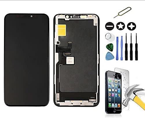 Mobilevie Ecran pour iPhone 11 Pro Max Noir Vitre Tactile + LCD Original Assemblé sur Châssis
