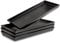 Home Beets Set di 4 vassoi da portata in ceramica nera opaca (35,5 x 15,2 cm), piatti da portata per intrattenimento, cibo, antipasti, dessert, tagliere per formaggi, salumi, sushi
