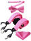HISDERN Hosenträger Rosa Fliege und Hosenträger Set Herren Punktmuster 3.5CM Breit Klassische Verstellbar Y Form Elastisch Mit 6 Extra Stark Clips Hochzeit Braces