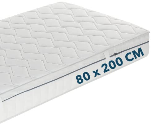 Ortho-Relax Matratze 80x200cm, 23cm hoch, Härtegrad H2, 100 Nächte Probeschlafen, 5-Zonen-Spezial-Komfortschaum-Matratze, Luftkanaltechnik & Klimaband für erhöhte Atmungsaktivität, Öko-Tex 100