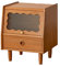 DITUDO Nachtkästchen Holznachttisch Mit Schubladen, Schlafzimmer Sideboard Japanisch Minimalistisch Schlafzimmer Nachttisch Aufbewahrung Schrank