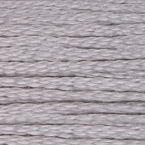 CXC Amo 1-35 - Matassa di filo da ricamo per punto croce, filo di cotone non stinge, colori abbinabili DMC (01 - latta bianca)