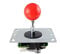 Arcade Game Fighting Stick Controller with Ball for Game Console Sensitive Lightweight Joystick High Response Handles (Yellow)