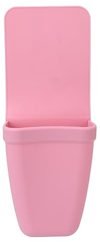 Hitzebeständige Silikontasche, Sicherer Halt, Leicht zu Reinigen, Vielseitig Einsetzbar, Schützend, Weiches Silikon, Halterung für Besteck, Obstschalen (Rosa)