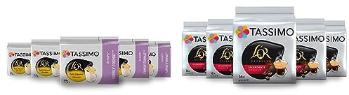 Tassimo Café Dosettes - 120 boissons L'Or Petit Déjeuner (lot de 5 x 24 boissons) & Café Dosettes L'Or Espresso Splendente, 80 unités