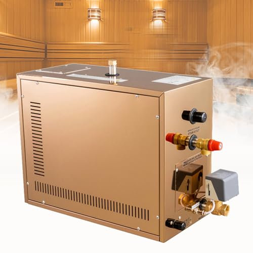 YMAOMAO Generatore di Vapore per Bagno Turco 3KW 4.5KW 5KW 6KW 7KW 8KW 9KW 10.5KW 12KW 15KW 18KW 25-55℃ Generatore di Vapore per Bagno Turco per Sauna Doccia Turca a casa CE 220V,6KW