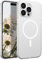 UEEBAI Ultra Thin Matte Clear Case for iPhone 15 Pro Max, 2023 New Wireless Charge Magnetic Case compatible with Magsafe Non-Yellowing Case Strong Magnet Cover Military Protection 6.7 inch- White