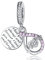 Amuefer Love Mom Infinity Dangle Charms für Bracelets Armbänder 925 Sterling Silber mit Cubic Zirkonia Anhänger für Muttertag Halsketten Geburtstag Weihnachten Schmuck Geschenke für Frauen