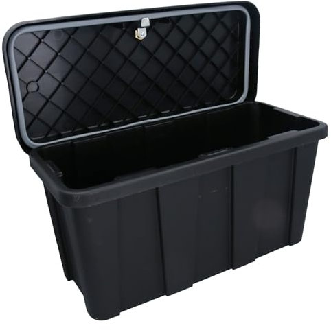 AB Tools Trailer Truck Plastic Lockable Tool Box Chest Locker Storage 21.5” x 12” x 10”