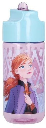 Disney Frozen Water Bottle - Toddler Girls Kids Water Bottles, Durable & Leak-Proof, Perfect for School and Travel 430 ML